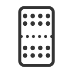 Blister Pills Round X16 SVG Icon